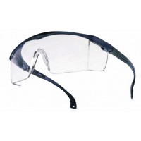 Schutzbrille BASIC klar EN166 blau